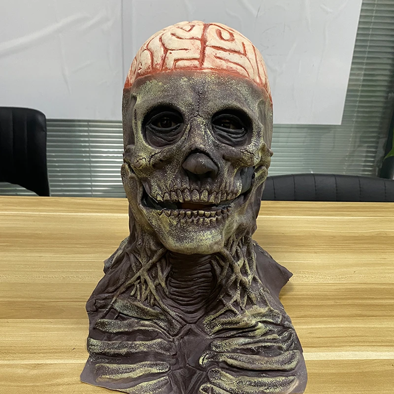 Scary Bloody Brain Full Head M - Led Purge Mask Halloween 评论和价格