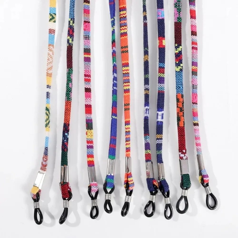 Portable Bohemian Sunglass Chain Neck Cord Adjustable Glasses Rope Anti Drop Nonslip Reading Glasses Holder Outside Casual