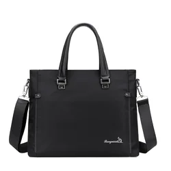 Men's Briefcase Business Bag Waterproof Oxford Men's Handbag Large Capacity One Shoulder Messenger Bag Handy Laptop Bag Shoulder