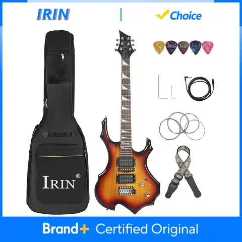 IRIN R-180 6 Strings 24 Frets Electric Guitar Maple Body Electric Guitar Guitarra with Bag Strap Guitar Parts & Accessories