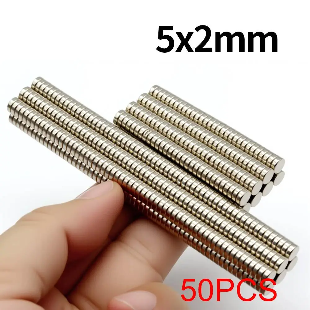 5x2mm supersterke neodymiummagneet N35 NdfeB permanente magnetische imanes ronde krachtige magneten koelkast