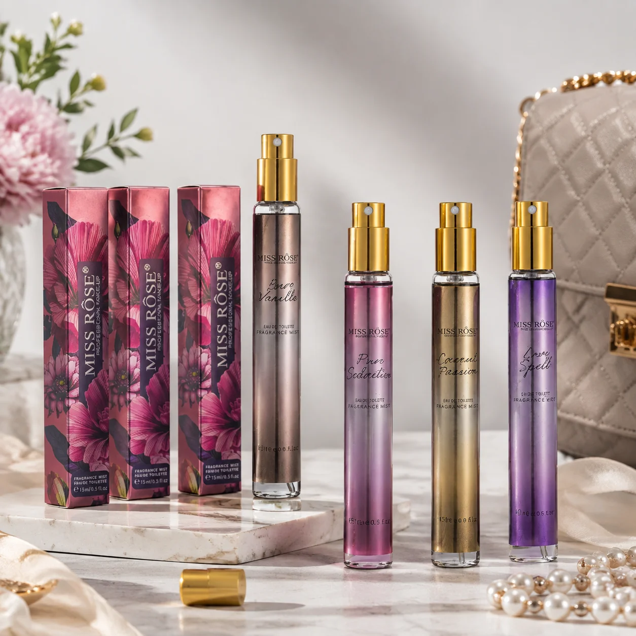 15ml Long Lasting Fragrance Spray Floral Fruity Scent Portable Perfume for Work Party Date Travel Birthday Holiday Gift