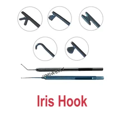 Kuglen Iris Hook and Lens Manipulator Jaffe-Knolle Iris Hooks Ophthalmic Surgical Instruments