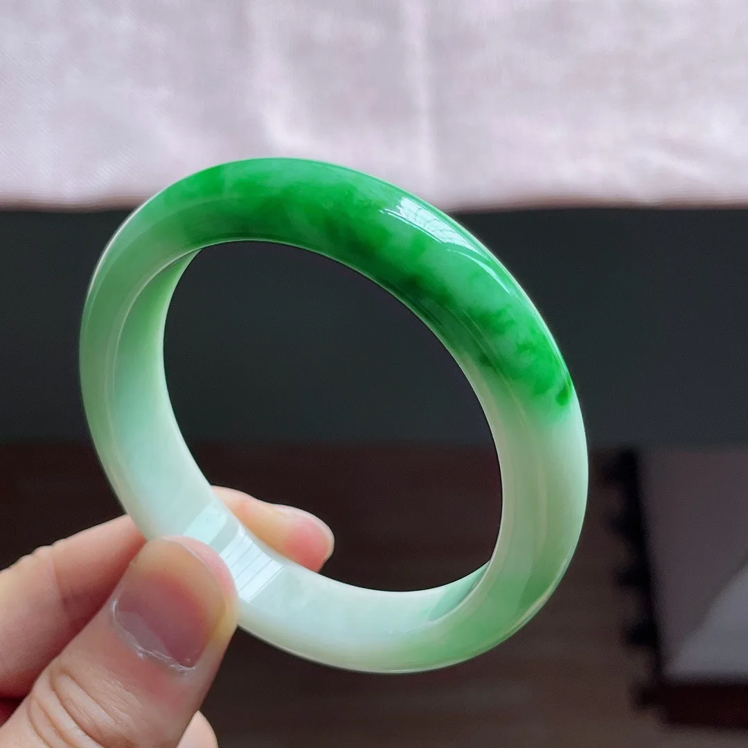 

zheru Jewelry Natural Burma Jade 54mm-62mm bracelet Exquisite Princess bracelet send girlfriend send mom