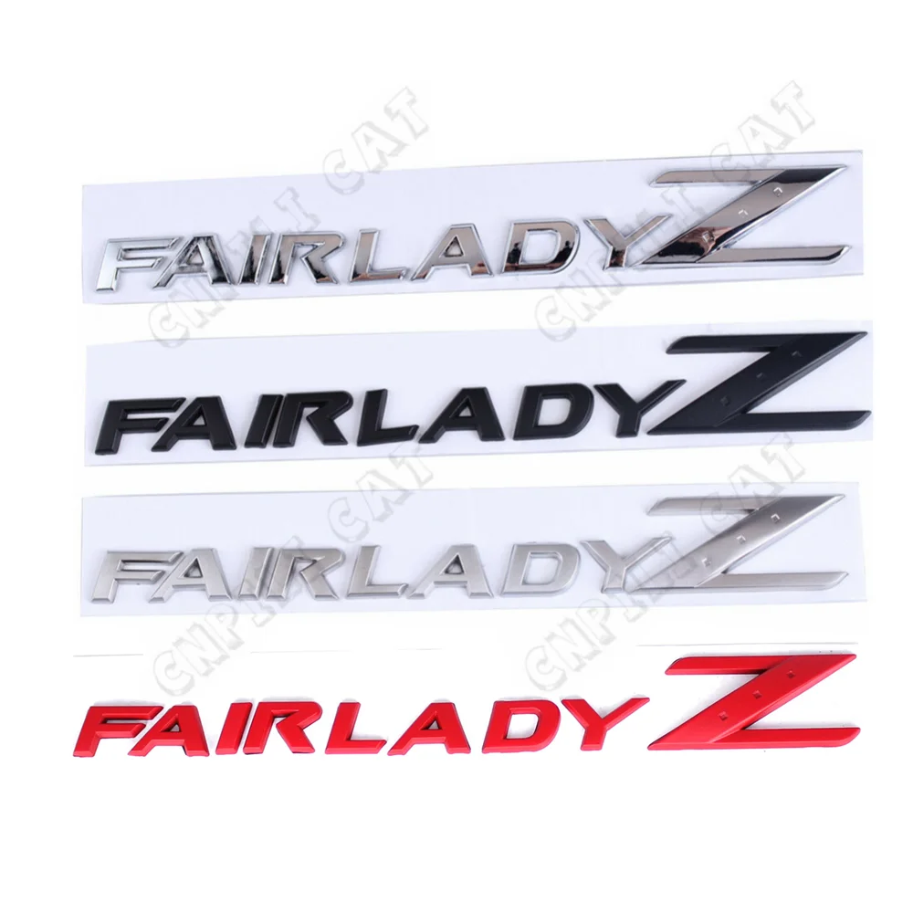 

Black Red Silver FAIRLADY Z Logo Emblem Car Body Rear Badge Nameplate for Z33 Z34 350Z 370Z