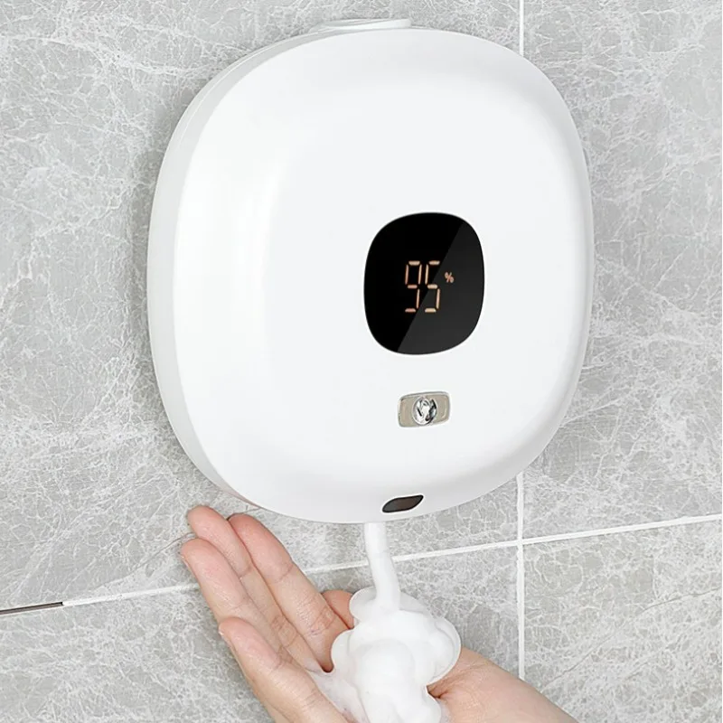 Wall Mounted Automatic Foam Soap Dispenser Touchless Operation with Intelligent Control and Battery Display for Hotel Household