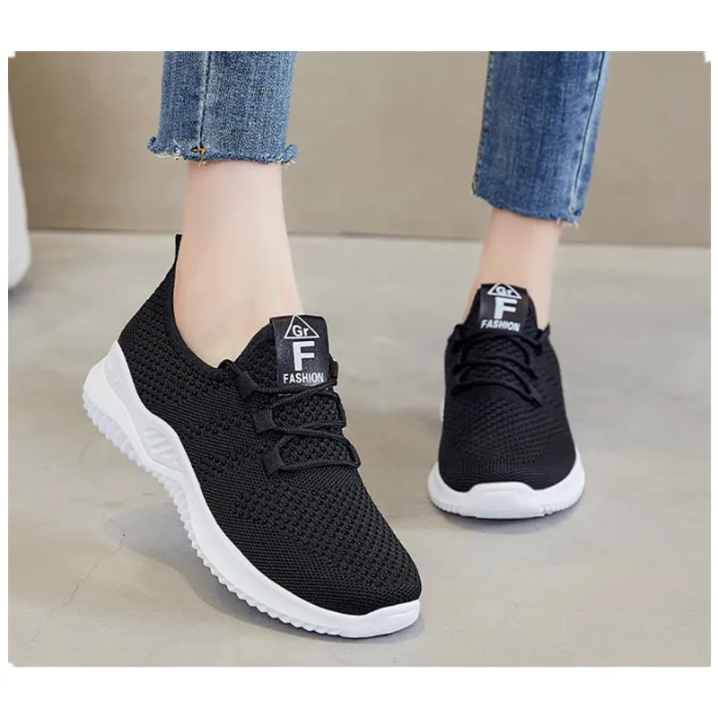 

Women Sneaker Ladies Lightweight Running Shoe Mesh Breathable Women Vulcanized Shoe Casual Women Couple Walking Shoes A0005