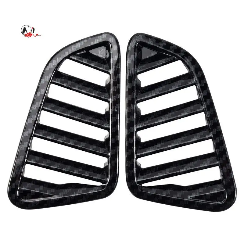 A10E-For Nissan Navara NP300 2016-2019 Car Carbon Air Conditioning Outlet Vent Frame Cover Trim Sticker Accessories
