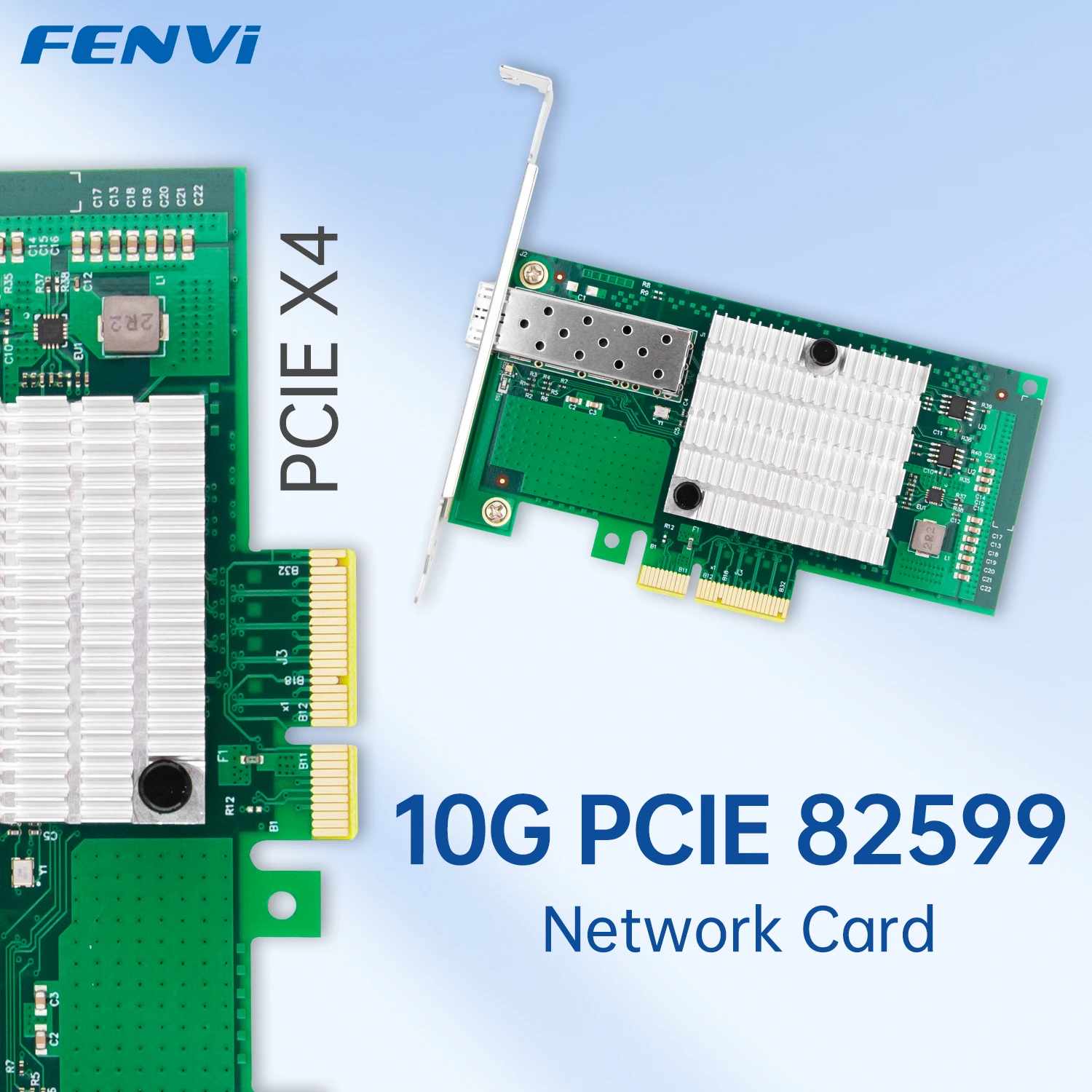 

Карта сетевого адаптера fenvi 10G SFP+ PCIe X4 с одним портом для Intel 82599EN X520-DA1, совместимая с Linux, Windows 7/8/10 серверов