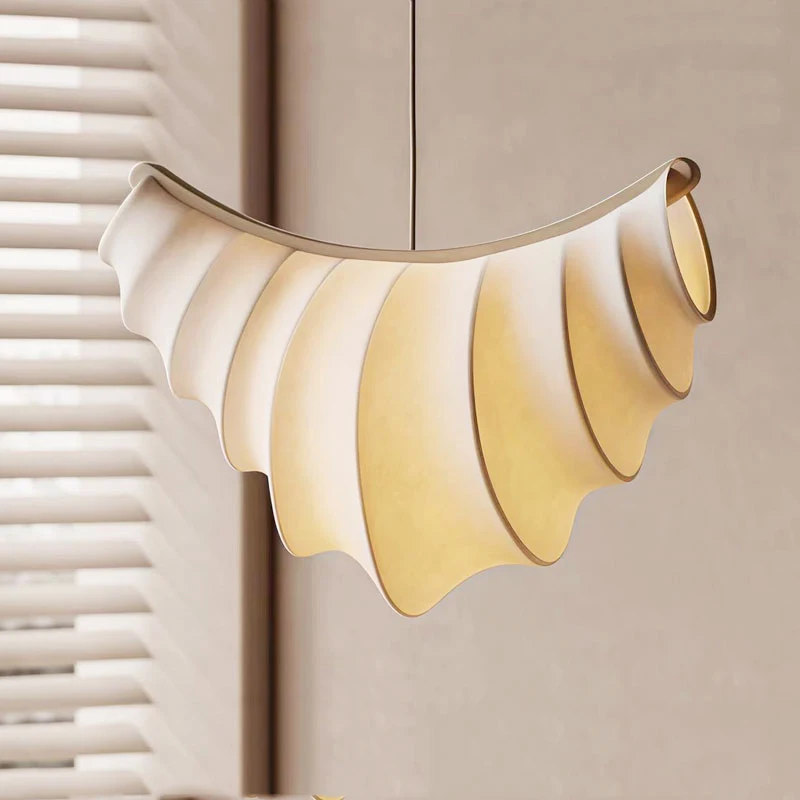 

Japanese Wabi Sabi Silk Pendant Lights Living Dining Room Bedroom Bar Home Decor Modern Art Chandeliers Indoor Lighting Fixtures