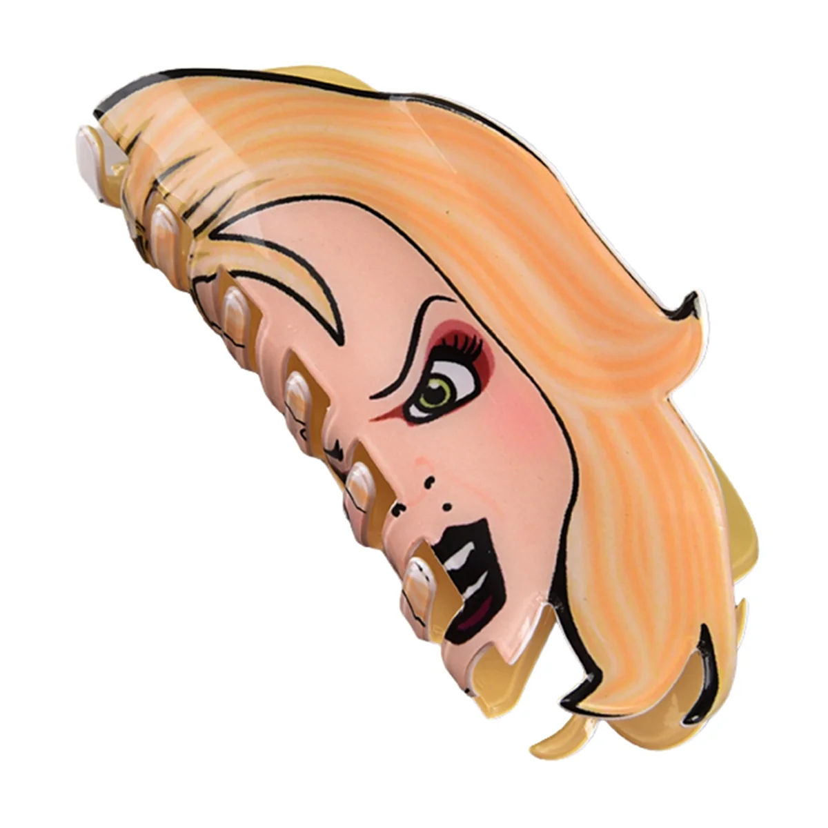 AT42 جديد فيلم الرعب بطل الرواية سلسلة الاكريليك مخلب كليب مقاطع الشعر حجم كبير مشبك شعر إكسسوارات الشعر للمرأة أ