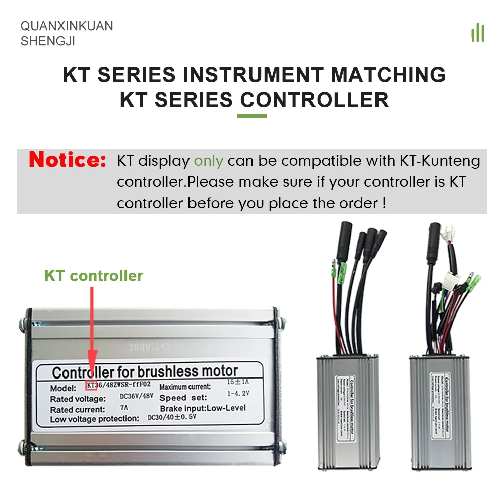 Electric Bicycle 24/36/48V Intelligent KT-LCD8H Colorful Display E-bike LCD Control Panel SM/Waterproof Plug Accessories