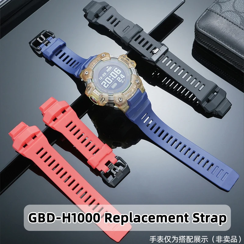 

‌ Сменный силиконовый ремешок для Casio GBD-H1000 G-Shock 3475 с дизайном Cat Person, унисекс, водонепроницаемый, красный, черный, синий ‌