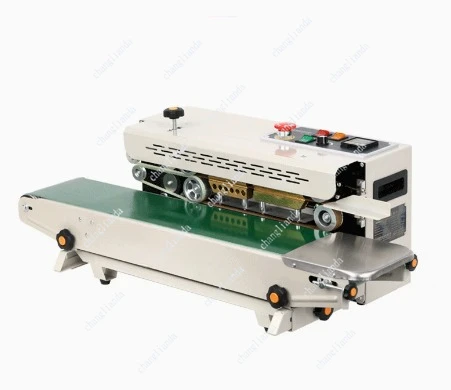 New  Foil Pouch Horizontal Plastic Bag Heat Sealer Electric Automatic Desktop Continuous Plastic Food Bags Sealing Machine