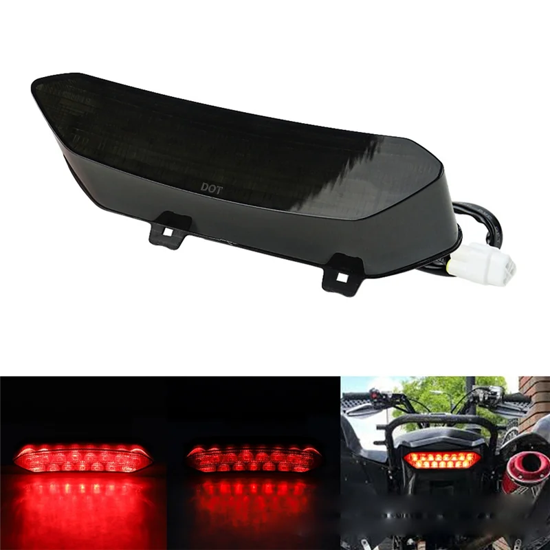 

NEW-1 Pcs White Motorcycle LED Brake Tail Light For Raptor 700 YFZ450R Motorcycle Parts Accessories