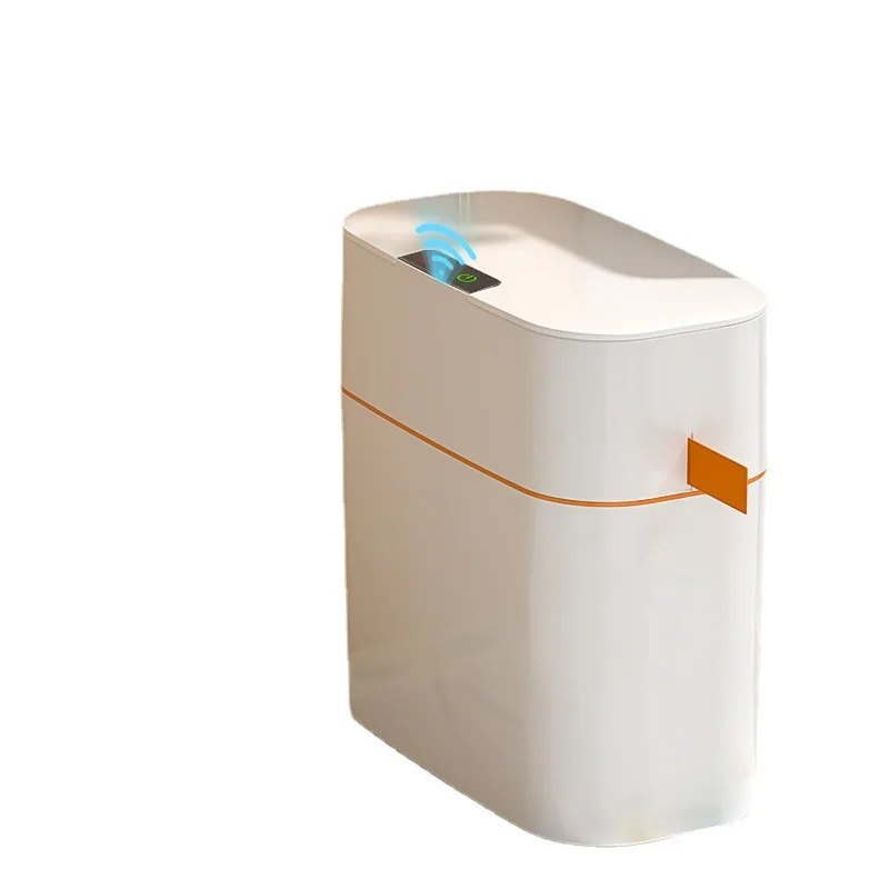 Automatic Electric Toilet Paper Bin Narrow Light Luxury Intelligent Garbage Bin Inductive Home Toilet Bathroom Living Room