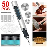 Electric Engraving Pen Rechargeable Engraver Drill Machine for Jewelry Glass Woodworking Mini Grinder Cordless Rotary Tool