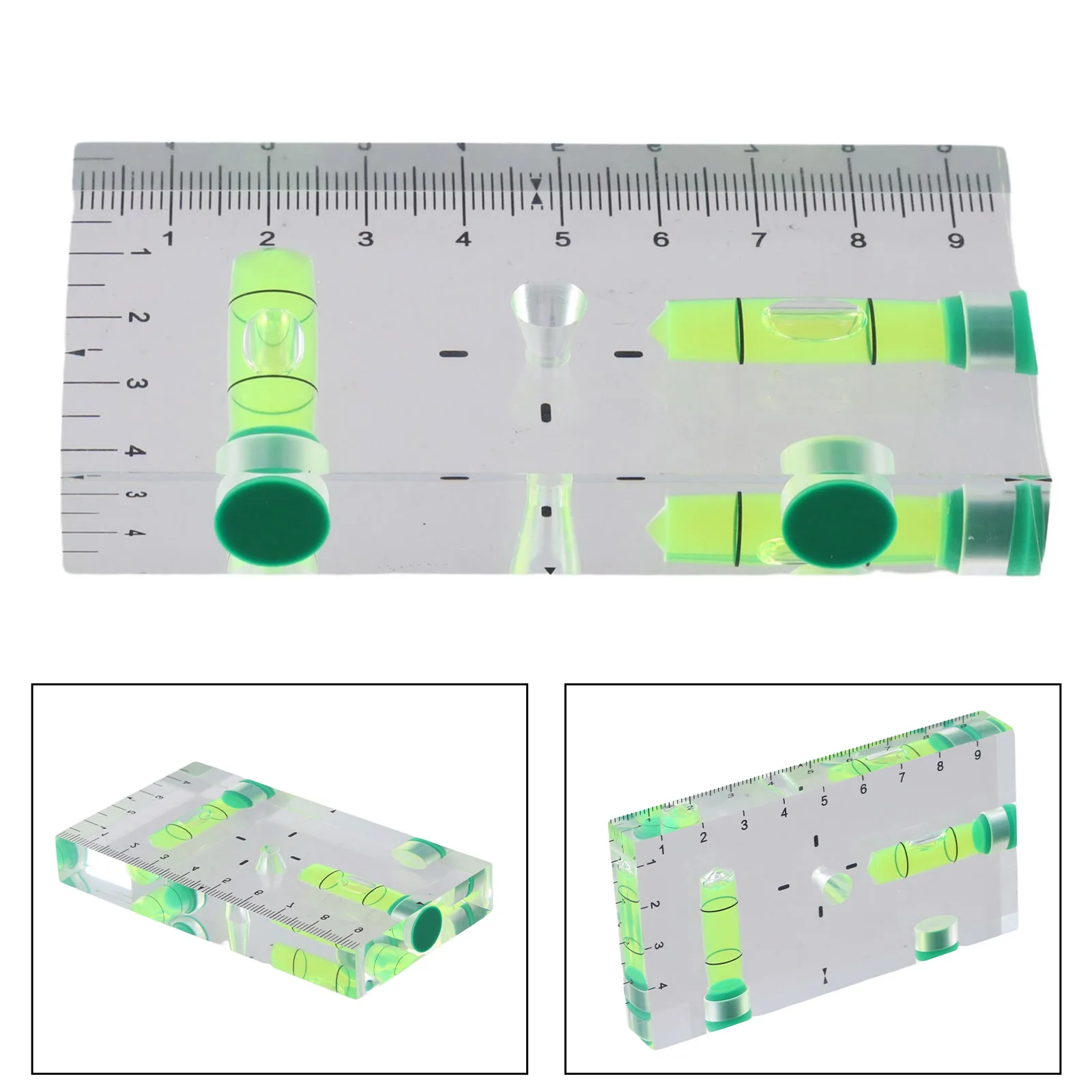 Magnetic Pocket Bubble Level 90 180 Degree Transparent For Acrylic For Spirit Level With Green Tube For RV Furniture Picture Fra