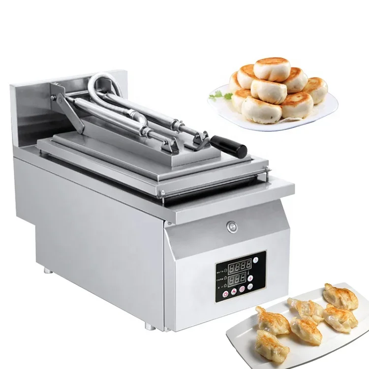 Automatic Gyoza Bun Frying Pot Fried Griddle Cooker Grill Equipment Dumpling Fryer Machine