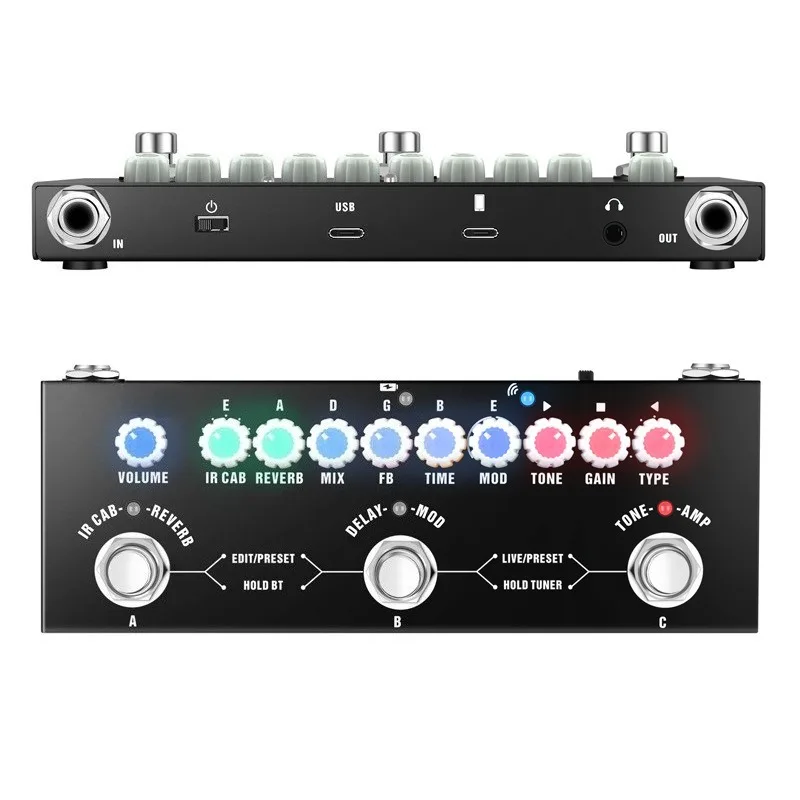 Guitar Effects Pedal Multi‑Function Electric Guitar Effect Processor Replacement Accessory Musical Instrument Parts