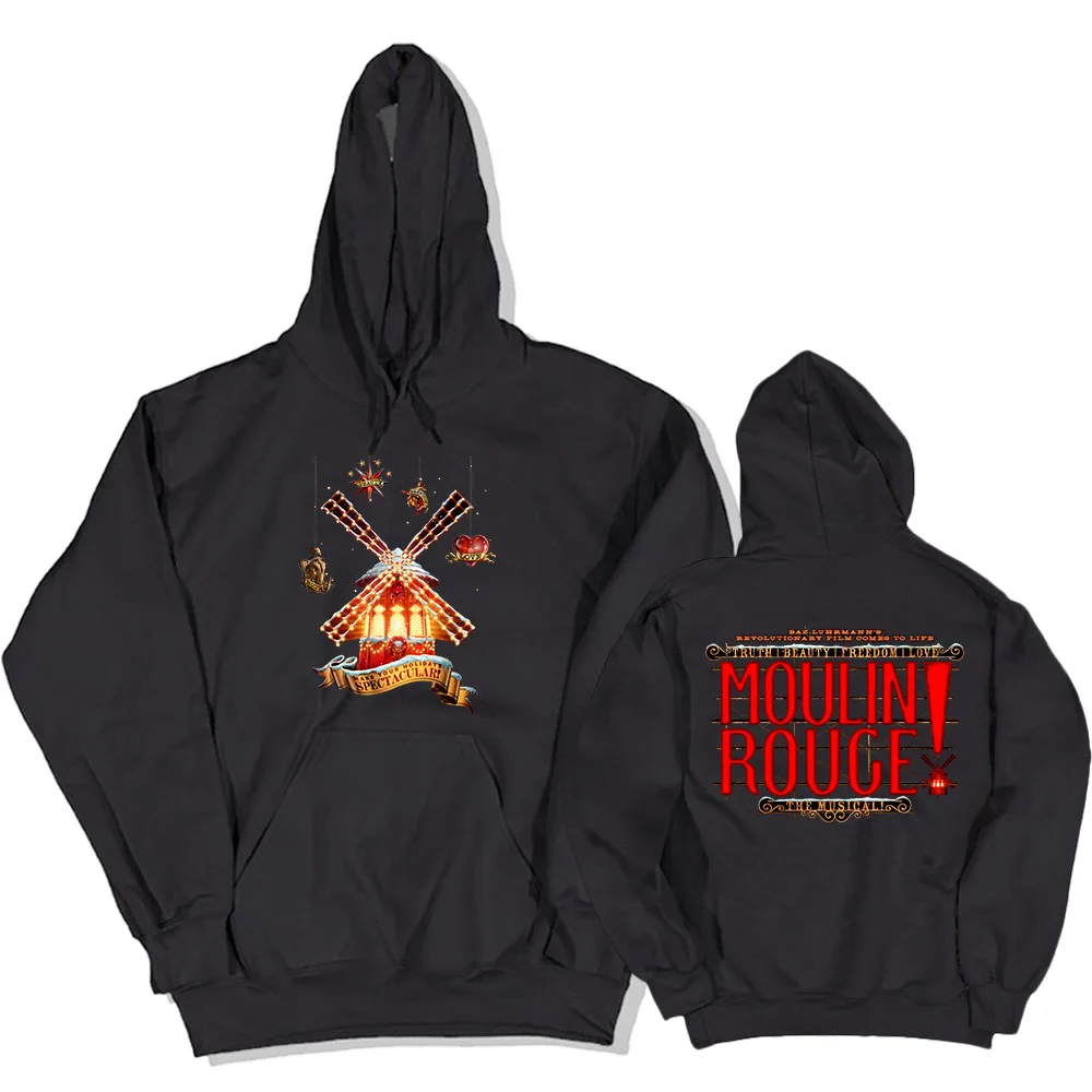 Song and Dance Movie Moulin Rouge! Hoodies Casual Women/Men Sweatshirts Winter Fleece Round Neck Sudaderas Aesthetic Print Hoody