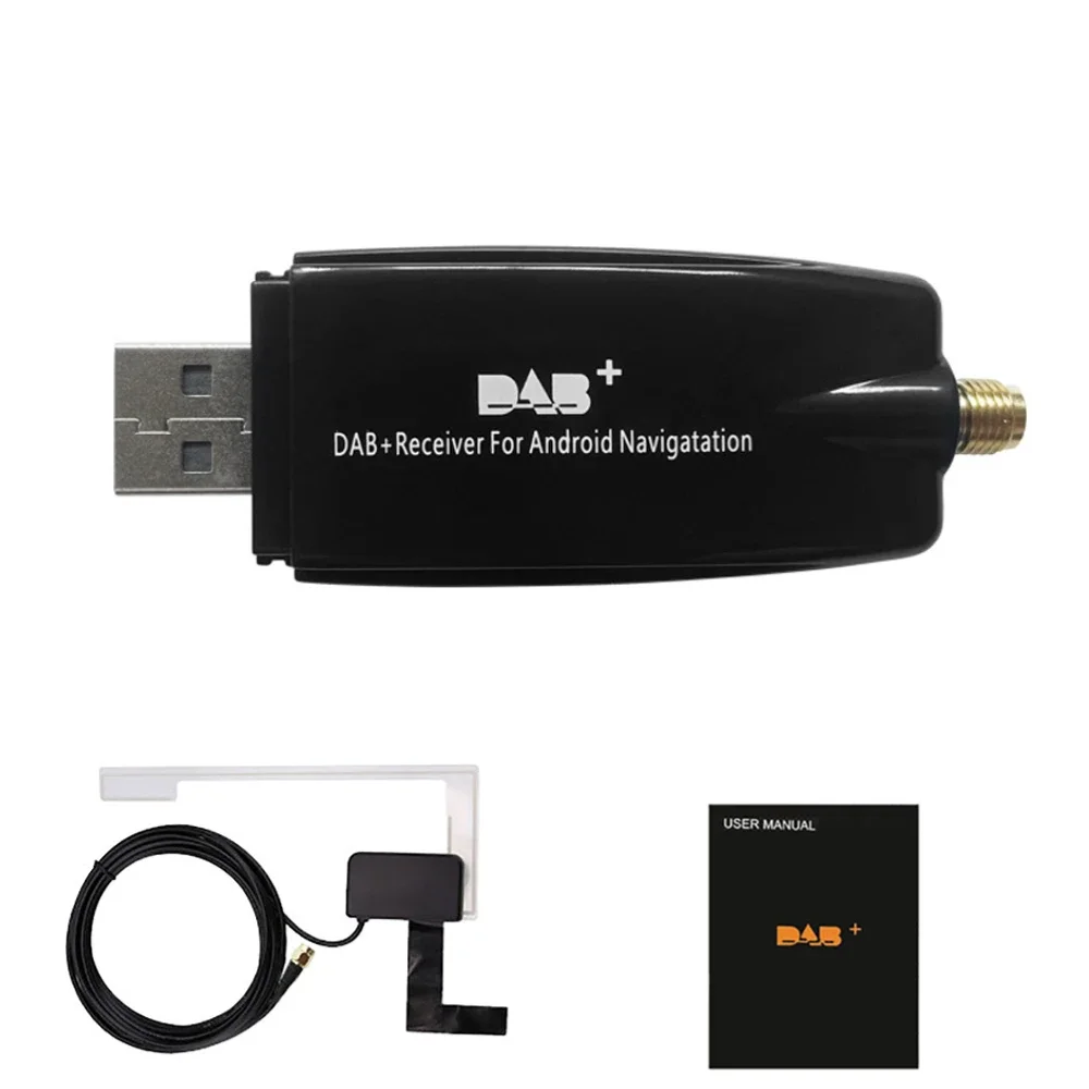 DAB+ USB Android Car Radio Plus Antenna Amplifier Receiver Auto Tuner Box Adapter Signal Booster Dongle Module for Stereo