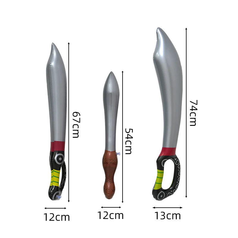 1Pc Aufblasbare Piraten Schwerter Halloween Spielzeug Pvc Air Kinder Aufgeblasen Messer Geburtstag Party Dekorationen für kinder Jungen Geschenke
