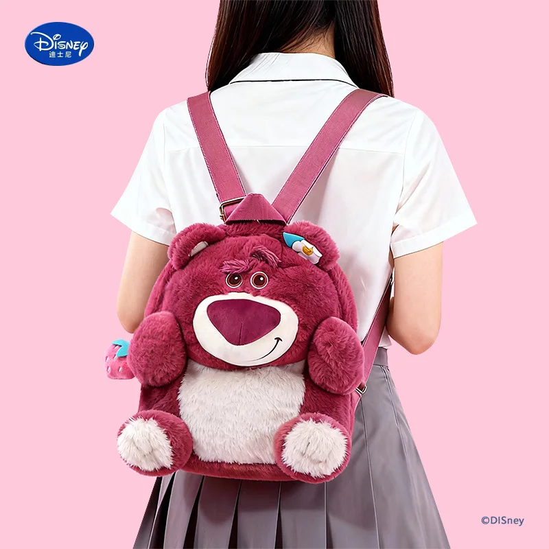 Disney 2026 nueva mochila de felpa Zootopia Judy & Nick mochila de gran capacidad de dibujos animados bolsa de guardería regalo para niños