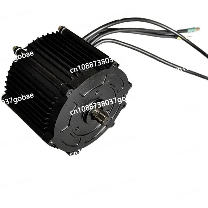 Small 3000W square wave brushless DC mid mounted motor with optional encoder for electric vehicles