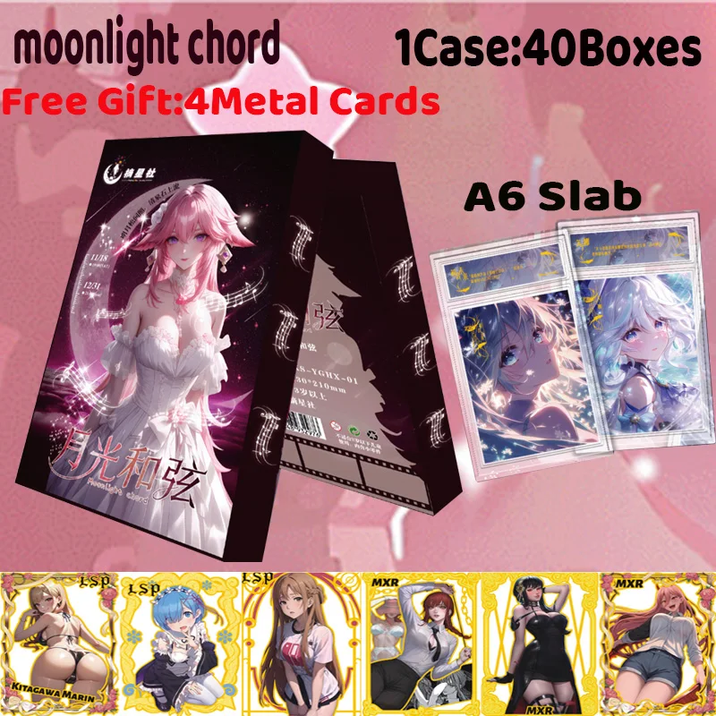 ZhaiXinShe Moonlight Chord Slab Collection Card Rare Collection Fragrance Card Waifu Cards ACG Girls Booster Box Hobbies Gifts