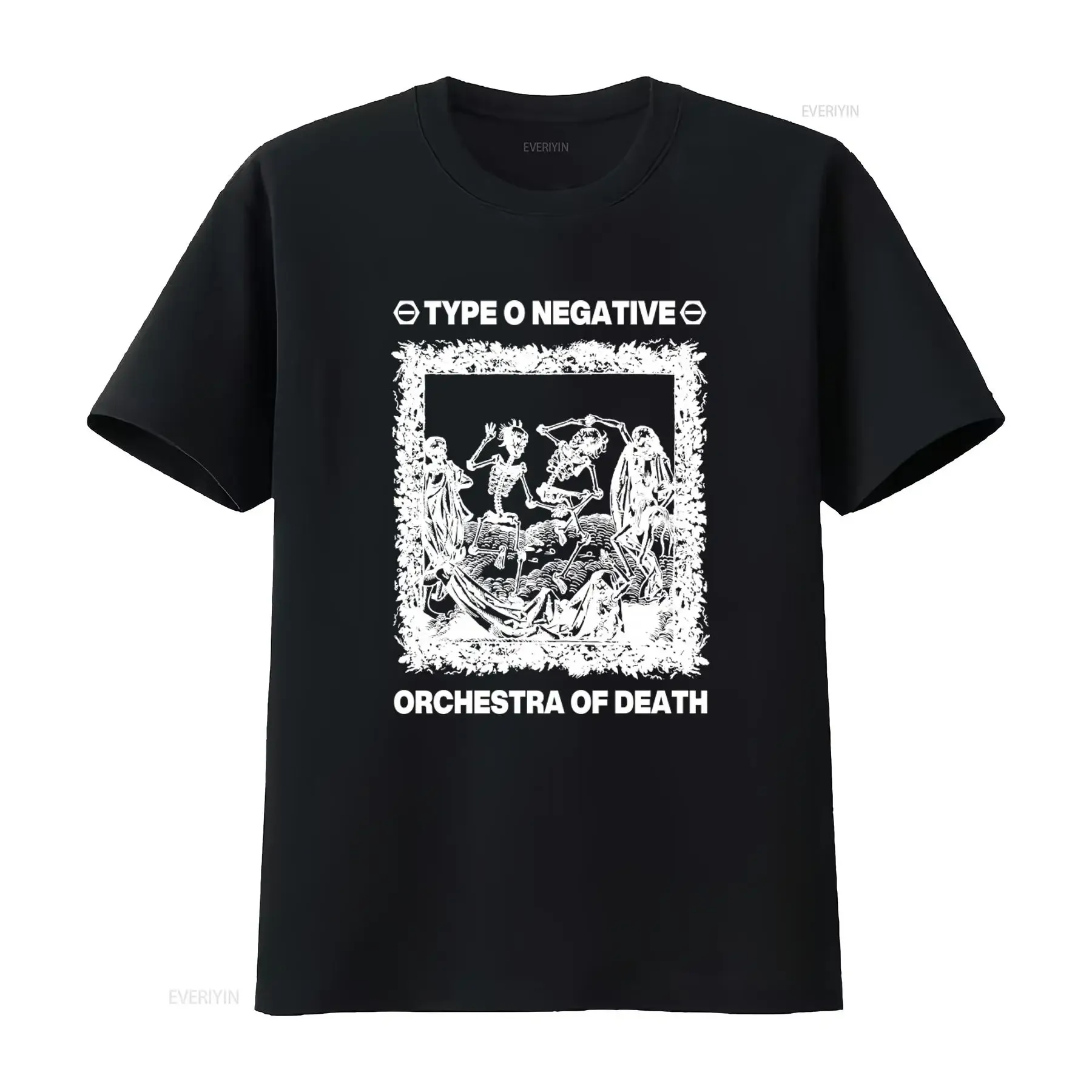 Vintage 1990s Type O Negative Orchestra Of Death T Shirt U3146 vintage Washed Unisex Soft Versatile Breathable Slightly homme