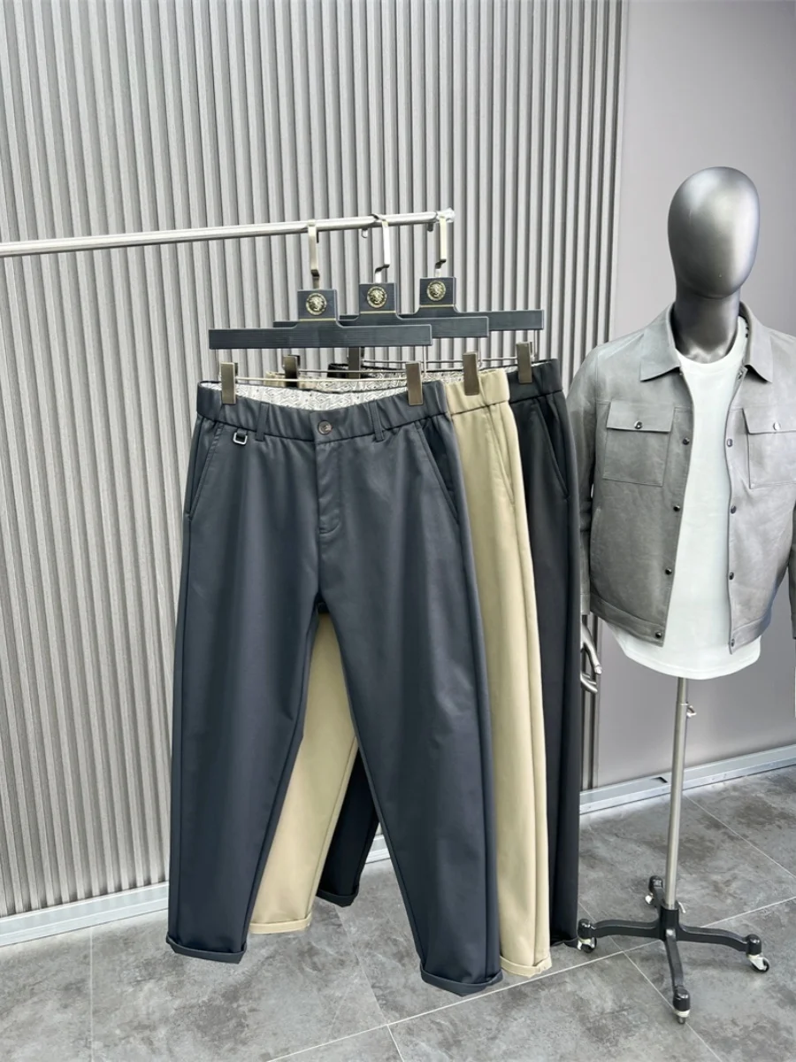 

Svip Men's Faionable Loose Thiened High amage Comfortable Casual Trousers Autumn New Sle Conical Pants Pure Color