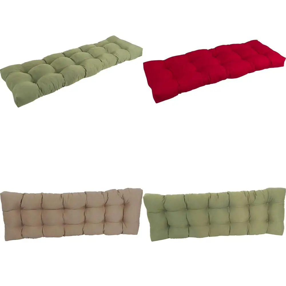 

Tufted Twill Bench Cushion 60x19 Inches Sage Green Upholstered Seat Cushion for Comfortable Seating