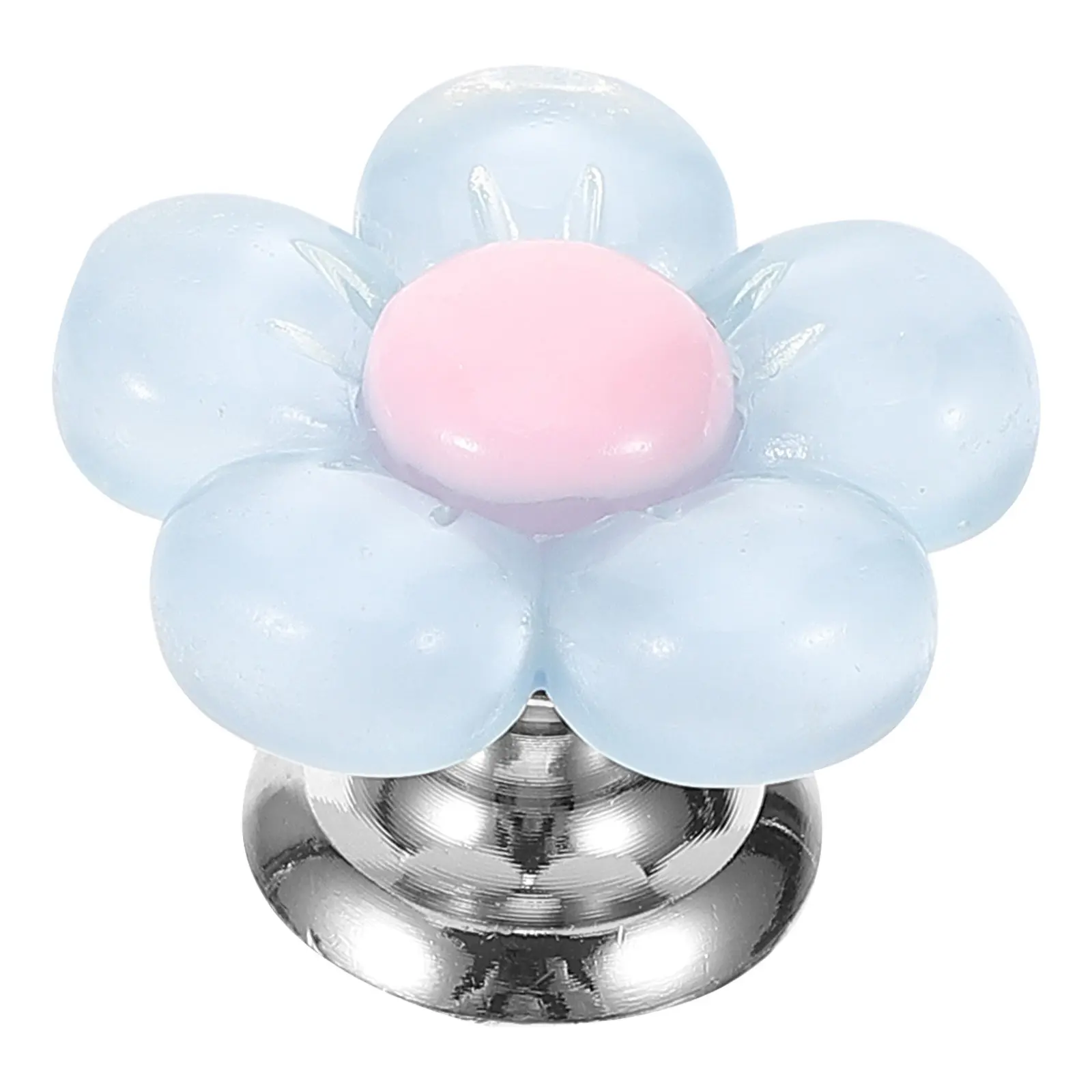 

Toilet Button Flower Shape Push Flushing Top Handle Easy Install Toilet Button Assistant Tool for Bathroom Restroom Flushing