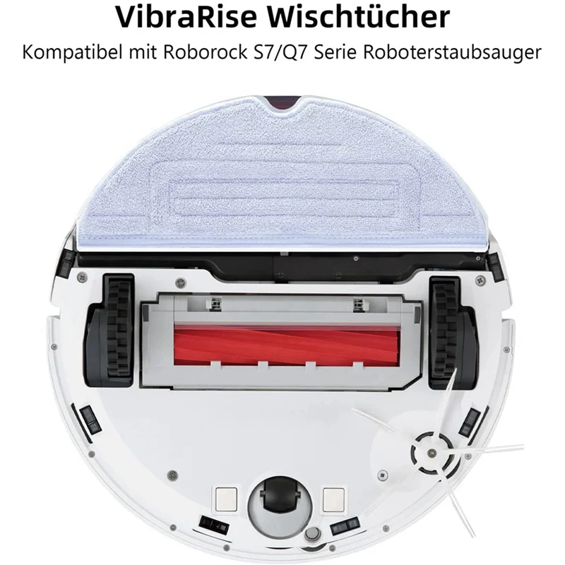 【اليوم فقط】24 قطعة قماش ممسحة لشاومي Roborock S7 S7 + S7 Maxv S7 Maxv Plus S7 Maxv Ultra Q7 Max + Series Robot Vacuum Cleaner P