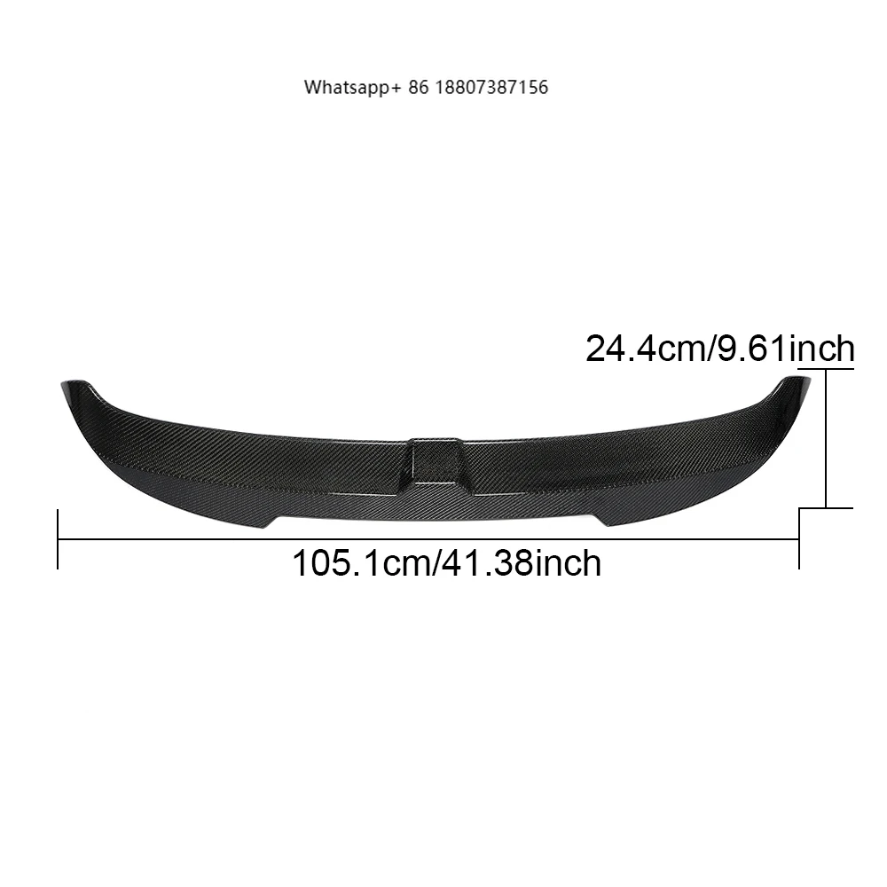 

2021-2022 ForAudi A3 S Line S3 RS3 Sport back Hatchback Rear Roof Spoiler Carbon Fiber Trunk Position