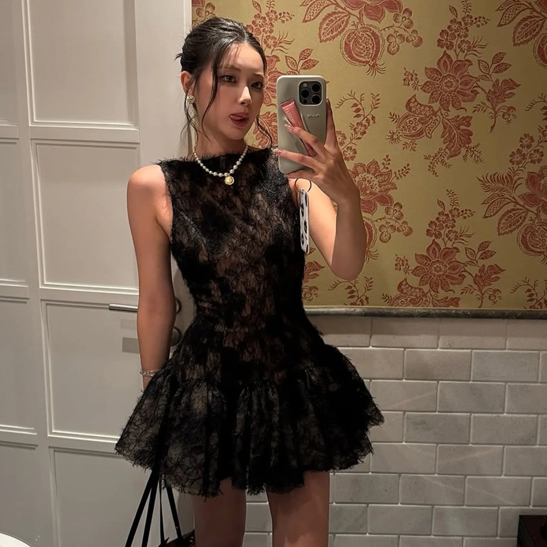 

Fashion New Women's Clothing Waist Backless Sleeveless Dress