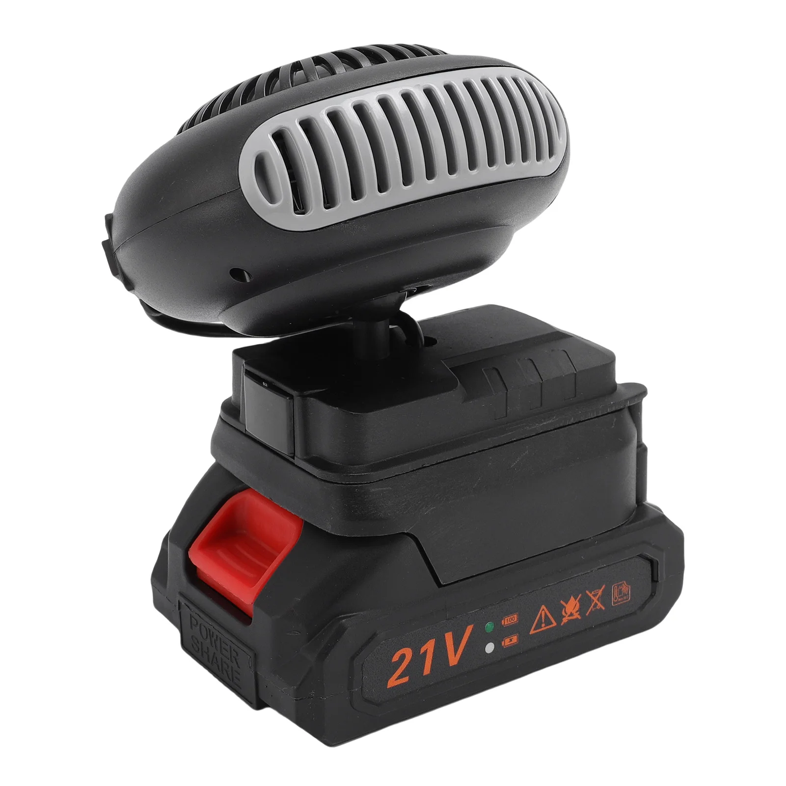 مروحة سخان السيارة المحمولة سخان الهواء الدافئ ABS نافذة السيارة المحمولة مزيل الضباب 1500mAh سخان مساحة صغيرة للاستخدام الداخلي للسيارات #2