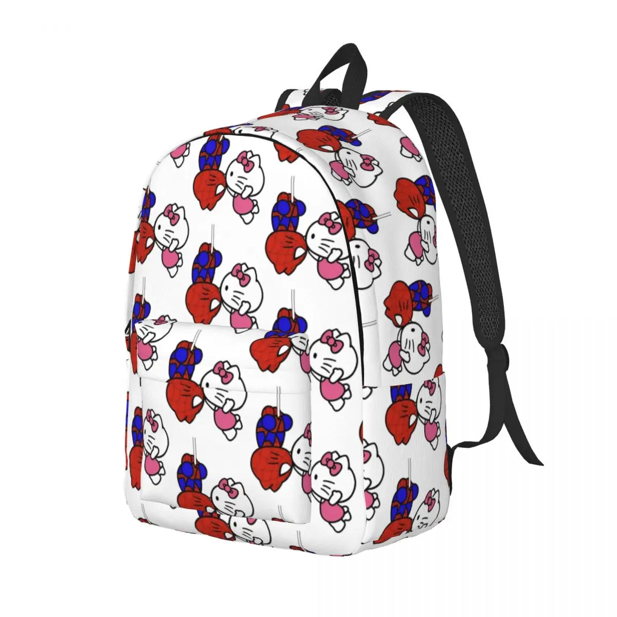 Spiderman Hello Kitty Kiss for Teens Student School Bookbag Daypack Elementary High College Gift