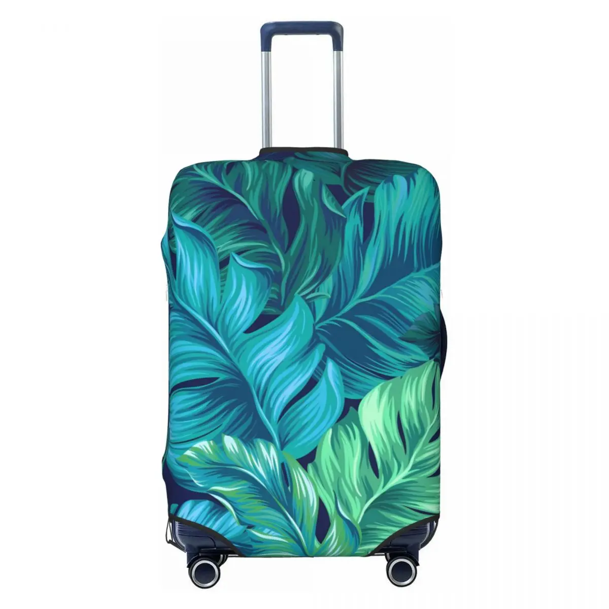 Hot Sale-- Tropical Leaves Prints Suitcase Cover Practical Business Protection Luggage Case Holiday