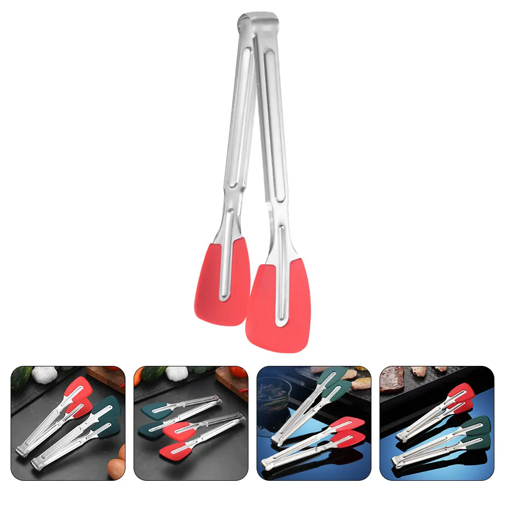 

Stainless Steel Food Ergonomic Handle Multi-Functional Kitchen Cooking Tongs For Home Restaurant Outdoor Barbecue Grilling Steak