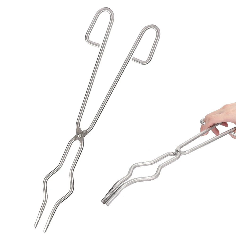 40cm Crucible Tongs Metal Laboratory Supplies Stainless Steel Beaker Holding Clamp