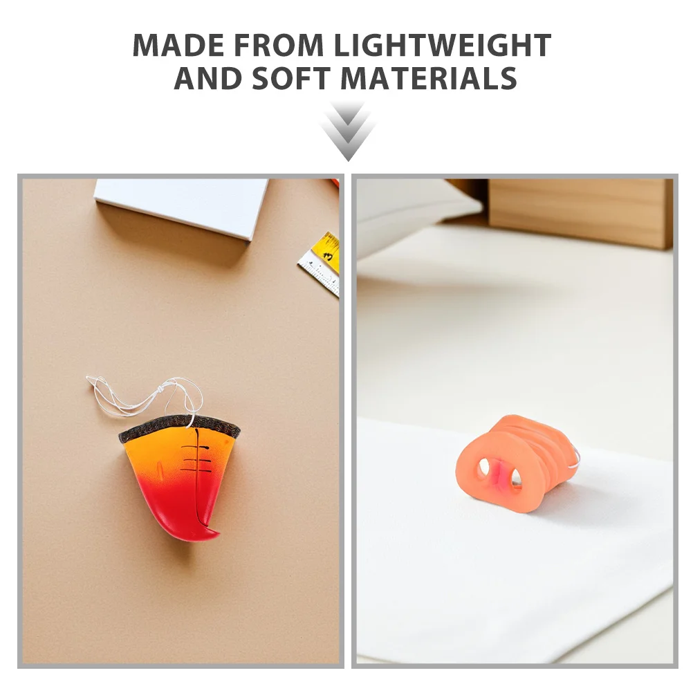 ชุดแต่งกายสัตว์เหมือนจริง 4 ชิ้น ชุดจมูกสัตว์ ชุดจมูกหมูและจมูกนก สำหรับงานคอสเพลย์ งานเทศกาล งานปาร์ตี้ งานแฟนซี งานคาร์นิวัล งานแต่งกาย