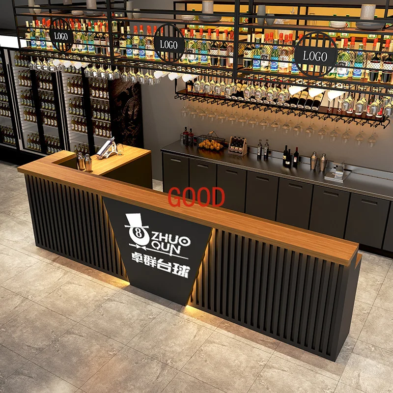 Касса для бара в индустриальном стиле, винтажная стойка, винный бар, ресторан, барбекю, бильярд, клуб, стойка регистрации, современная стойка регистрации