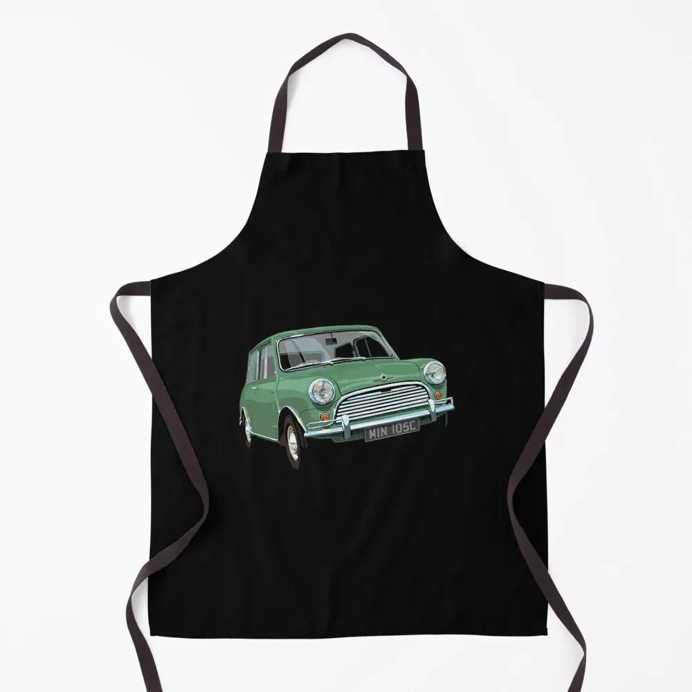 green mini cooper Apron Woman Kitchens chef for man Apron