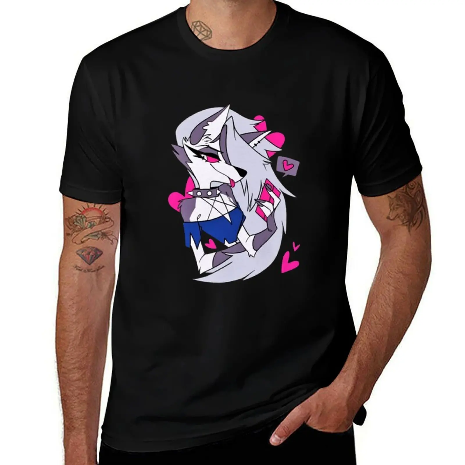 Helluva Boss Loona T-Shirt Big and Tall Basic Tee Shirt