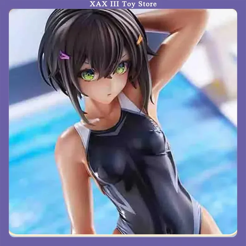 Amakuni Hobby Japón Buchou-Chan Swimming Club Manager 1/7, modelo de retrato de Anime, juguete de colección, Original, 22cm