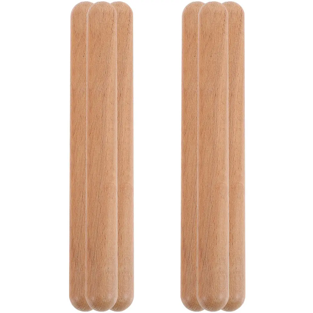 

6 шт. деревянных ритмических палочек для музыкальных развивающих игр, инструмент для развития чувства ритма и координации рук и мозга