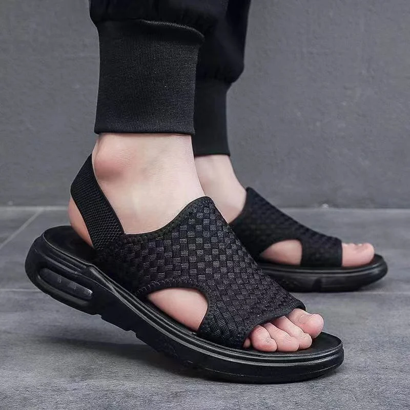 Mens Shoes Outdoor Breathable Comfort Slip on Plus Size Open Shoes Casual Men Sandals Summer Shoes Sandal Sandalias