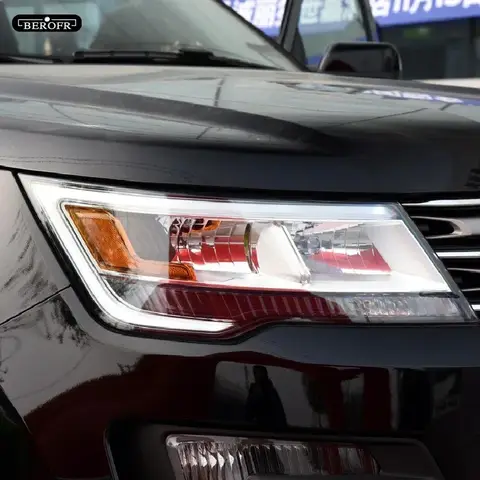 포드 익스플로러 U502 U625 2016-현재 자동차 헤드 라이트 보호 색조 필름 연기 검정색 투명 TPU 스티커 액세서리